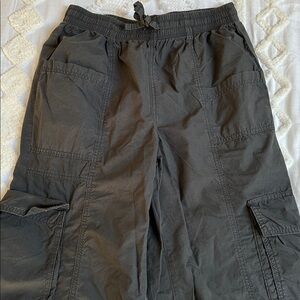 Aerie Charcoal Cargo Pants